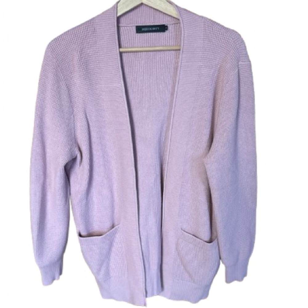 Women's Dusty Rose Cardigan Sweater